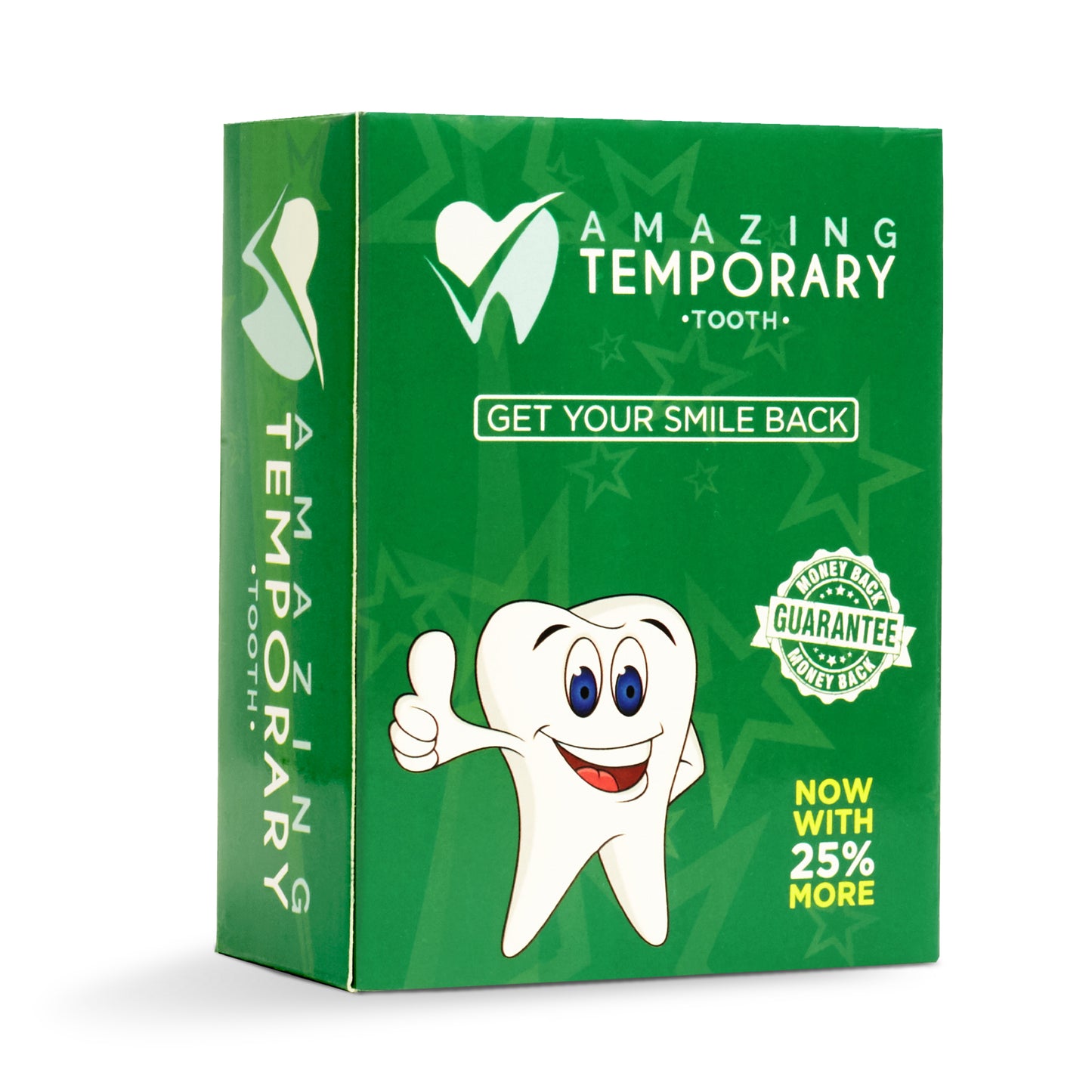 Amazing Temporary Tooth Replacement Budget Priced Kit for a Missing Tooth Available in Bright and Natural Shade